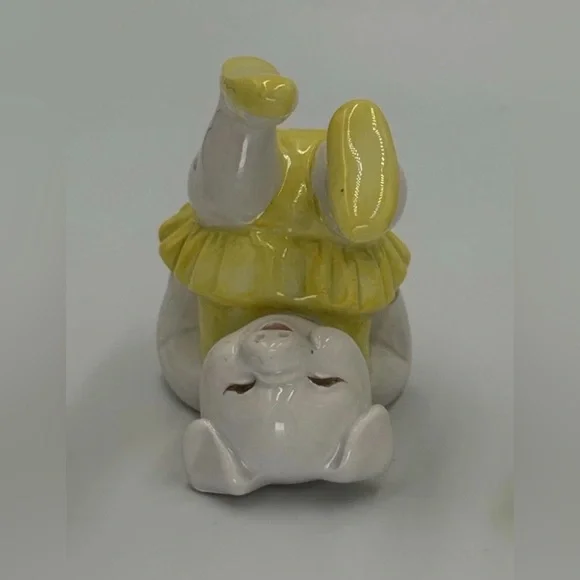 FITZ AND FLOYD TUMBLING BALLERINA PIGS VINTAGE 1979 Lot Of 4 Hand Painted - Picture 4 of 10